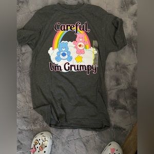 “Careful I’m grumpy “ Care Bears shirt